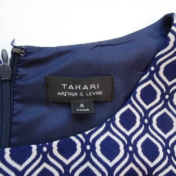 TAHARI Arthur S. Levine Women's Dress Sleeveless  Lined Cocktail Party Size 6 - Picture 5 of 11